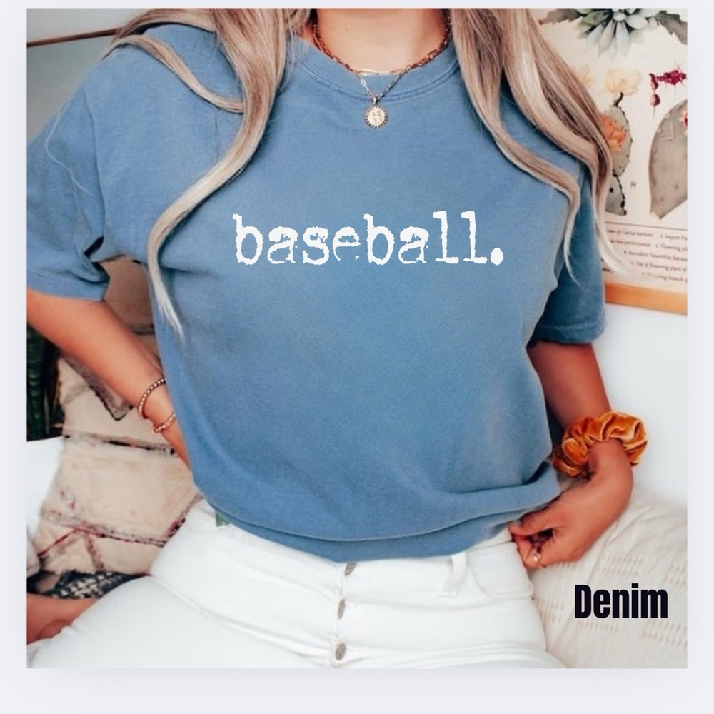 NEW- Baseball Short Sleeve Tee Shirt Multiple Colors